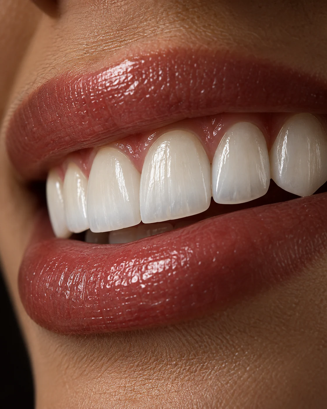 Detalhe de sorriso do acervo da Clínica Holly