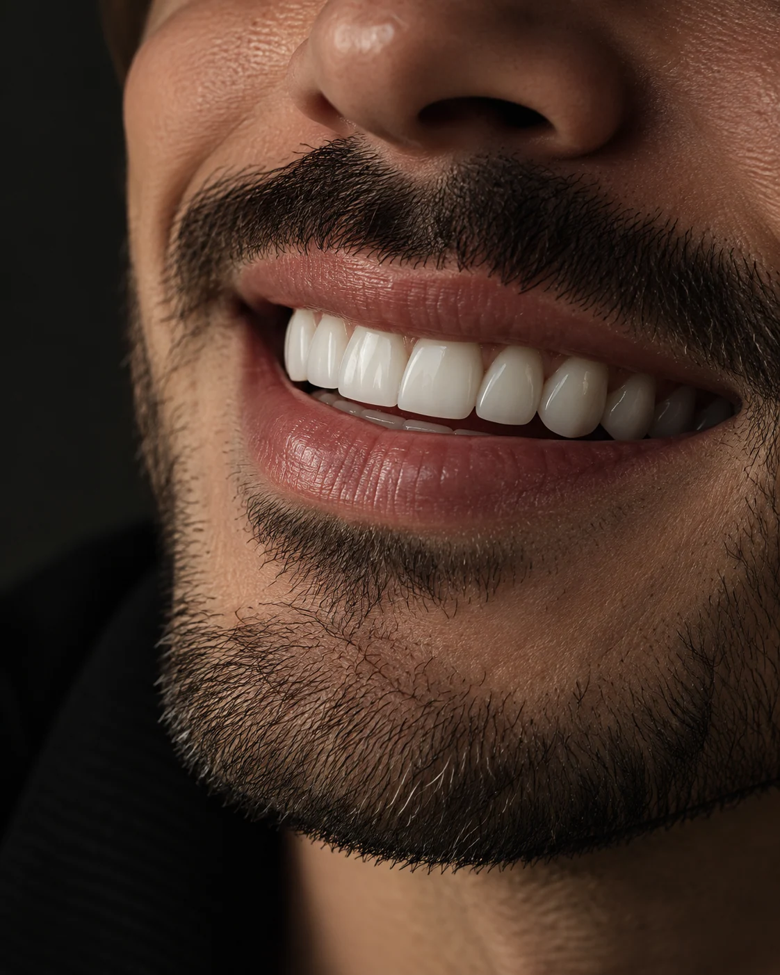 Sorriso masculino do acervo da Clínica Holly
